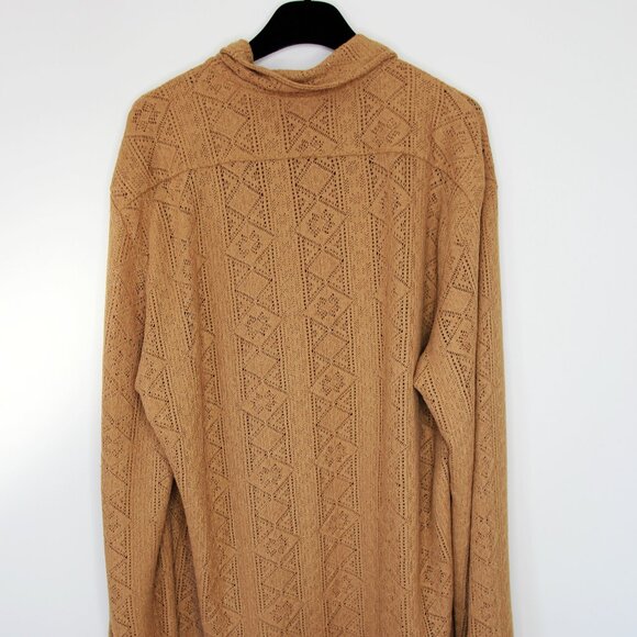 BNWT AW23 CMMN SWDN DILAN OPENWORK KNIT SHIRT 50 - Picture 3 of 10